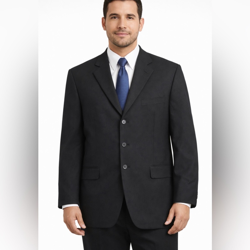 Lucelli Black Dress Blazer Men’s Size 38R(A264)✨.